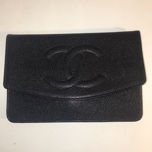Chanel WOC Black Caviar Wallet on Chain